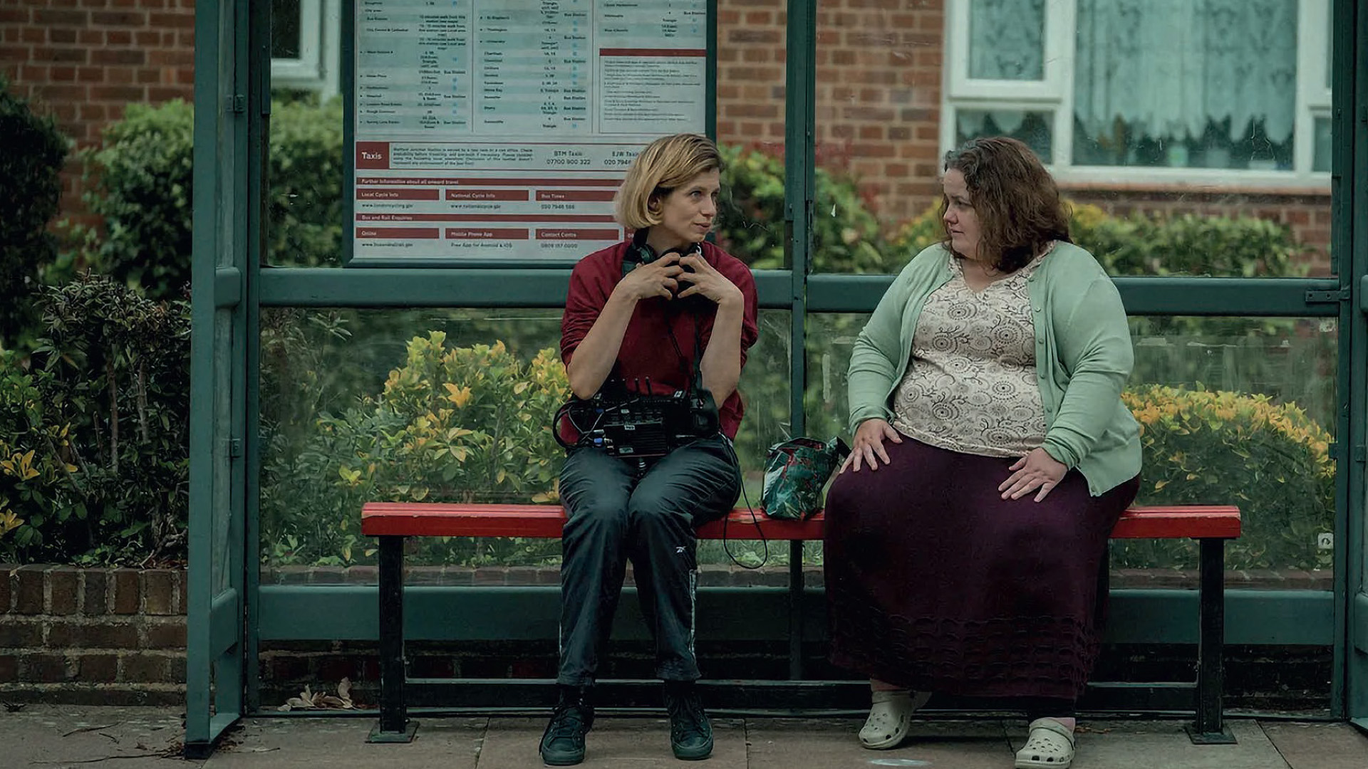 Weronika Tofilska on location directing Baby Reindeer