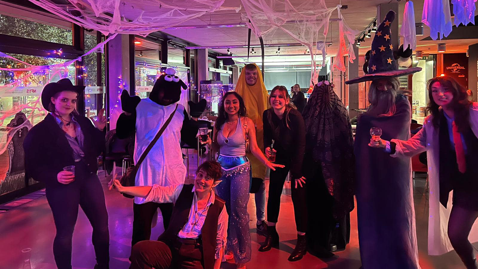 NFTS students celebrating Halloween