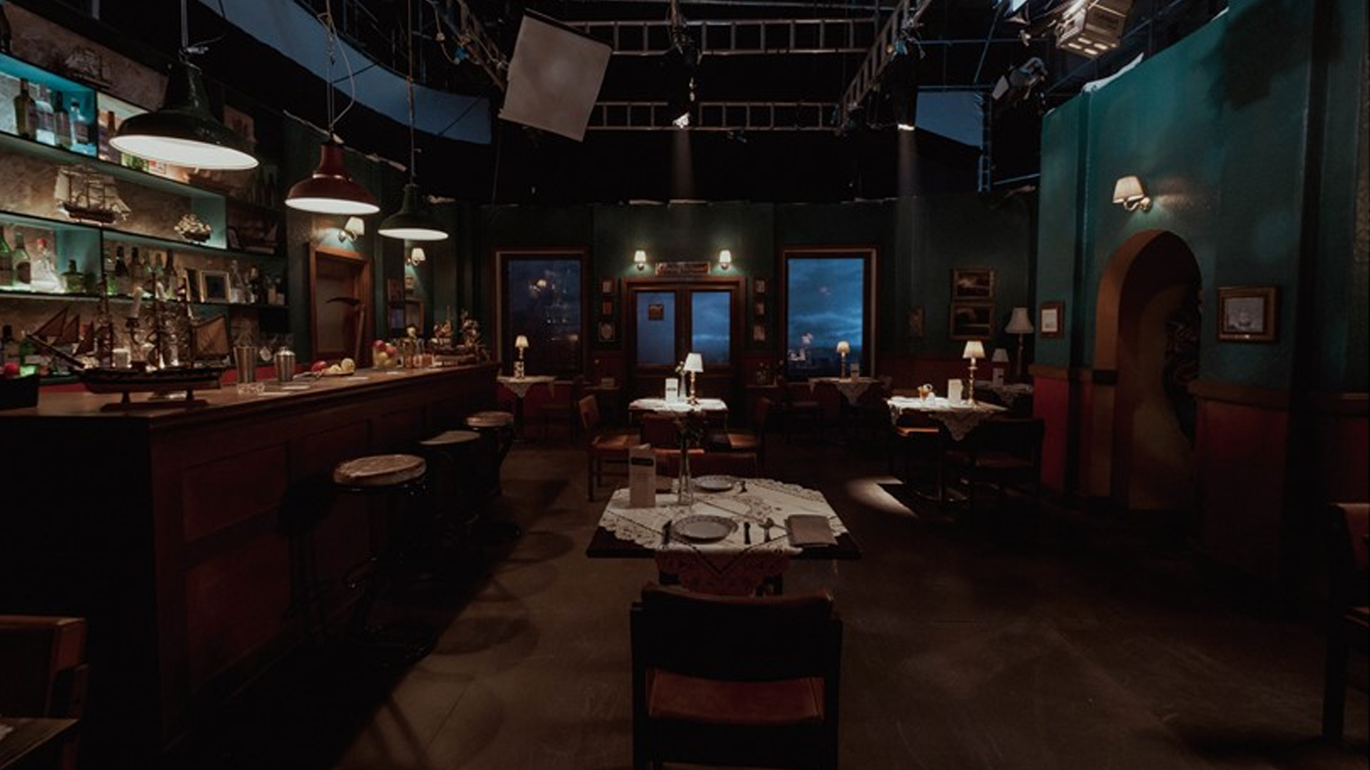 Set build for Date With Death film