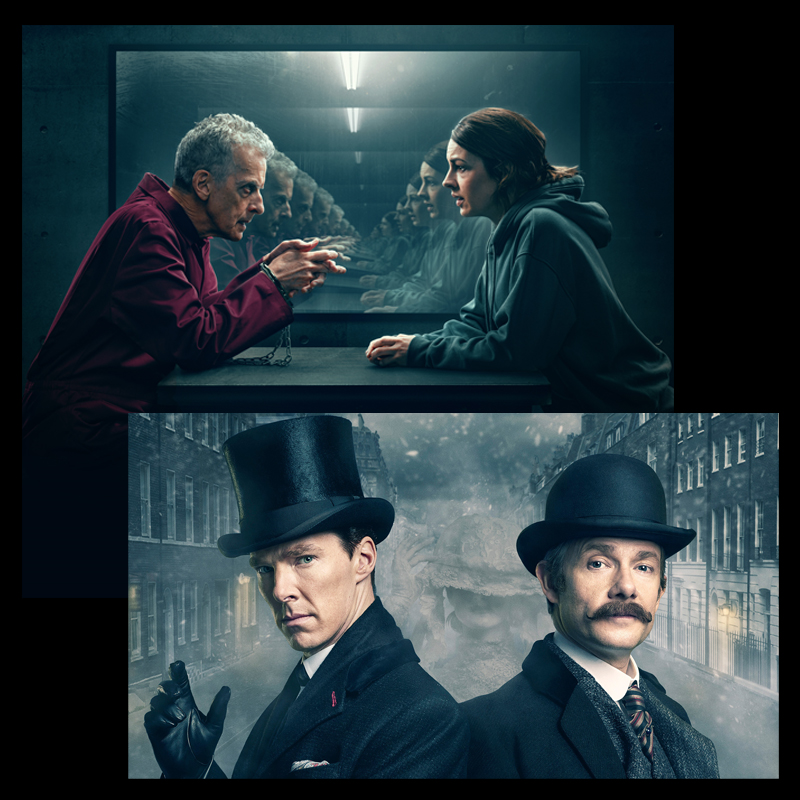 Sherlock and The Devil's Hour publicity stills