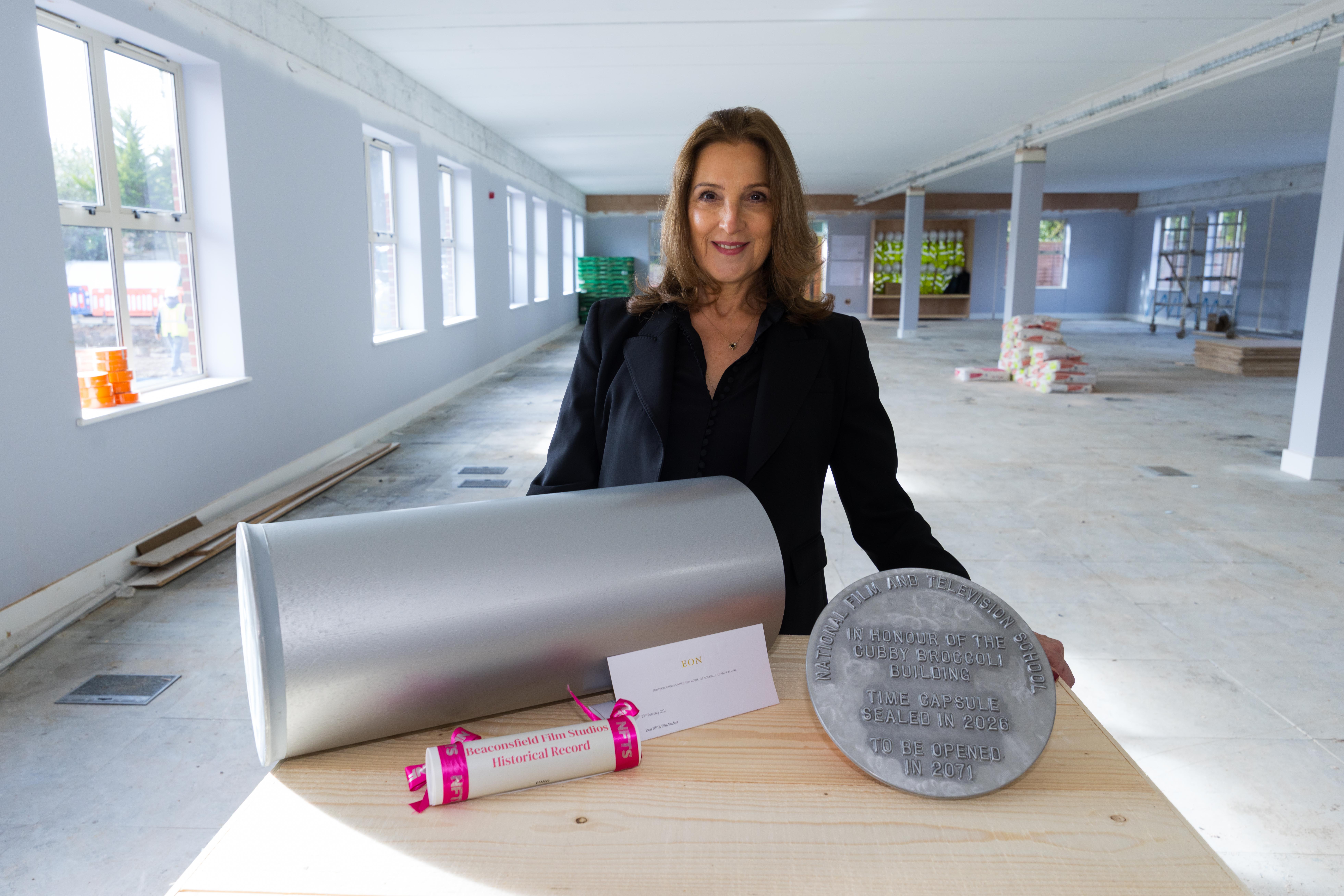 Barbara Broccoli with Time Capsule