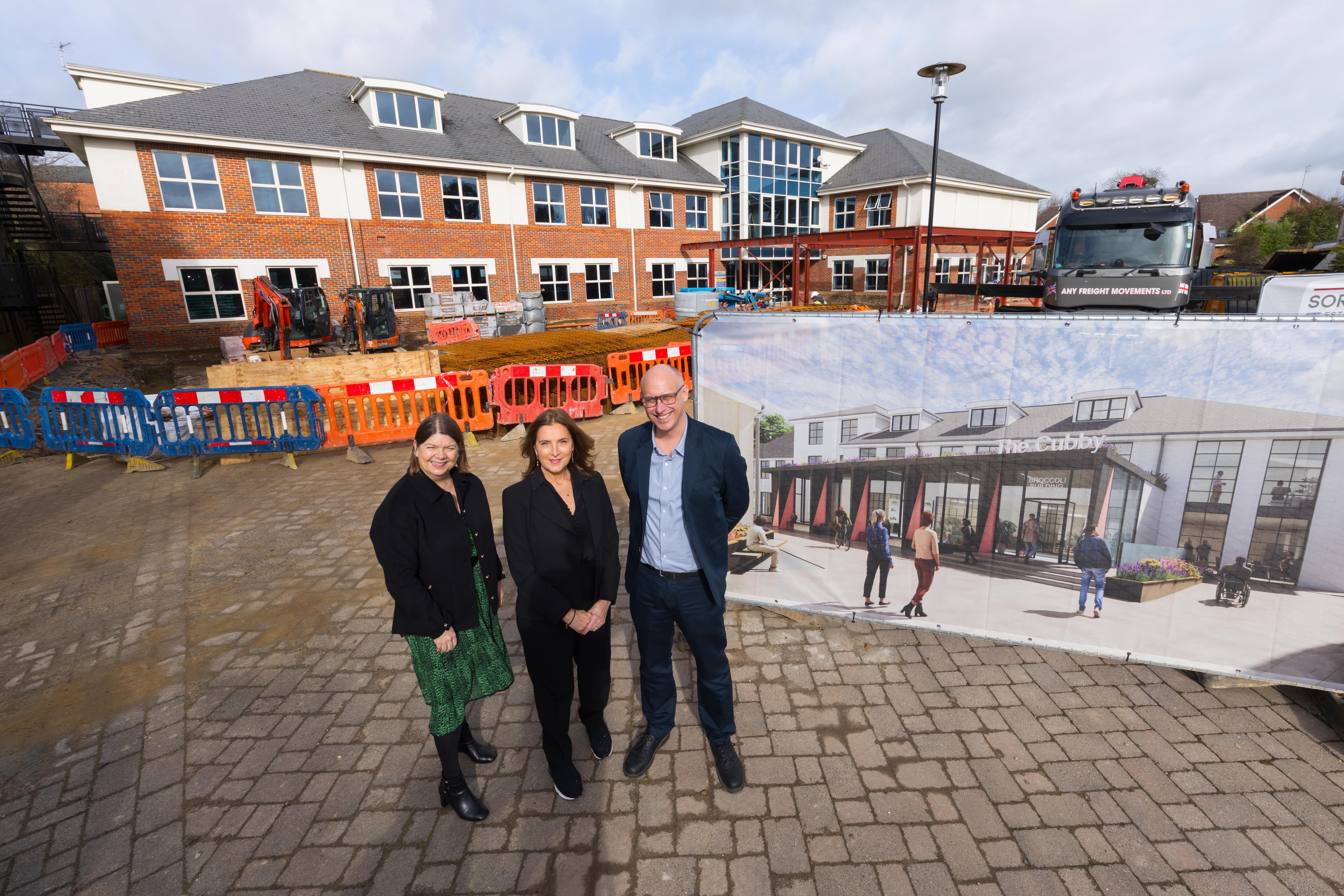 Sophie Turner Laing, Barbara Broccoli and Jon Wardle