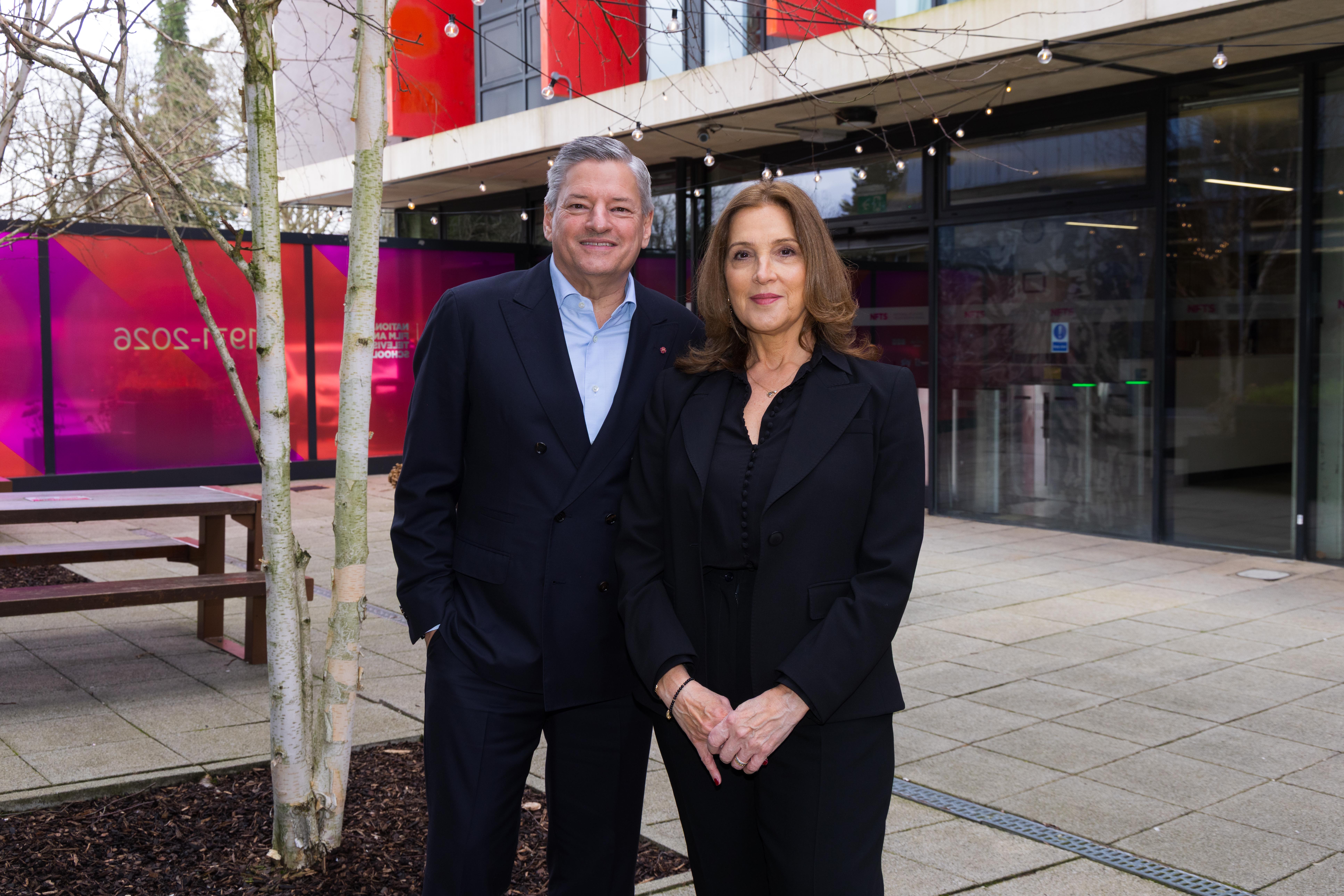 Ted Sarandos and Barbara Broccoli